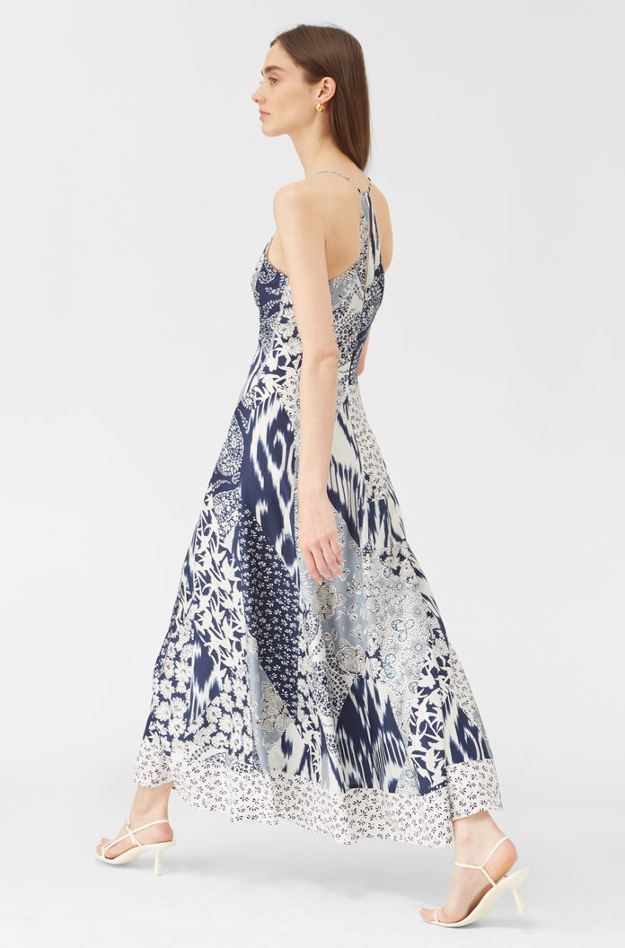 Rebecca Taylor Skye Mosaic Silk Tank Dress