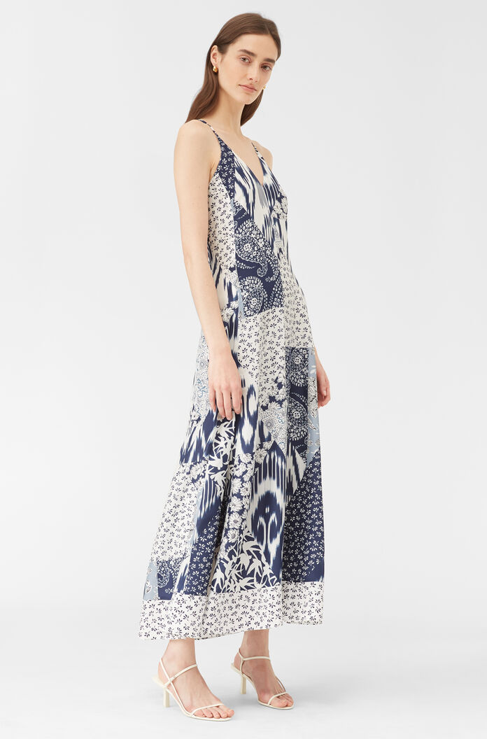 Rebecca Taylor Skye Mosaic Silk Tank Dress