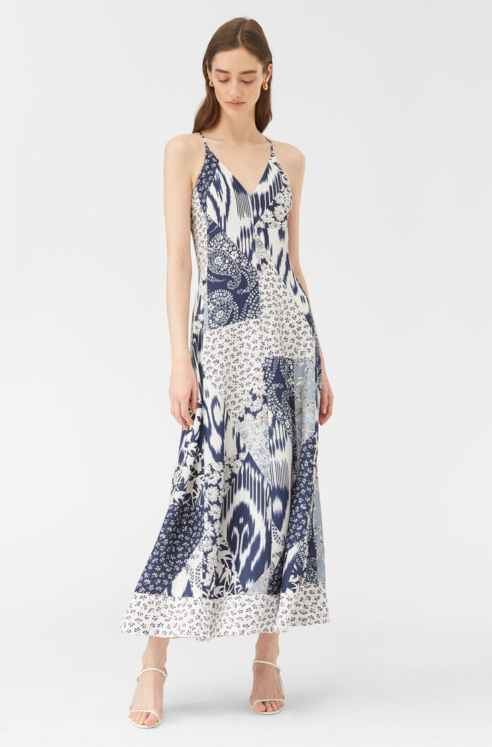 Rebecca Taylor Skye Mosaic Silk Tank Dress