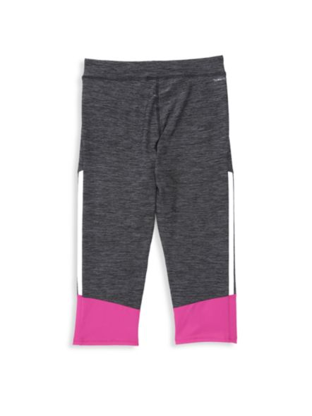 Adidas Girl's Stripe Cropped Tights