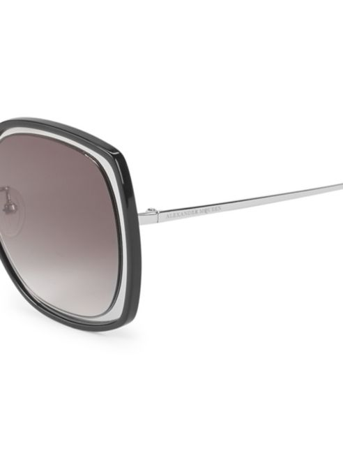Alexander McQueen 57MM Mod Square Sunglasses