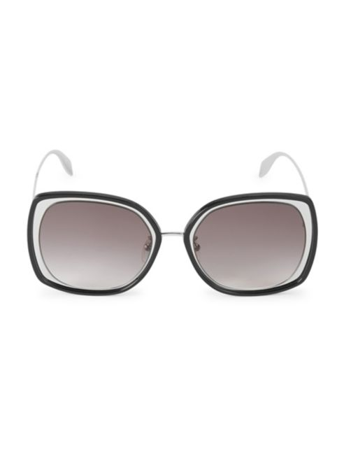 Alexander McQueen 57MM Mod Square Sunglasses