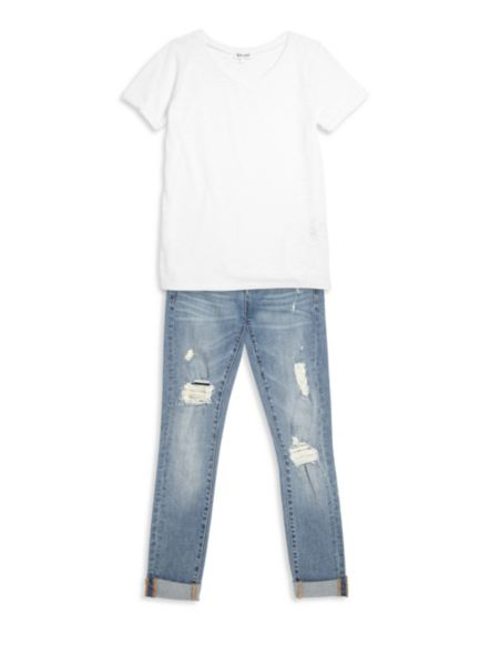 Blank NYC Girl's Folded Cuffs Jeans