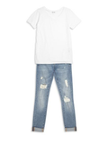 Blank NYC Girl's Folded Cuffs Jeans