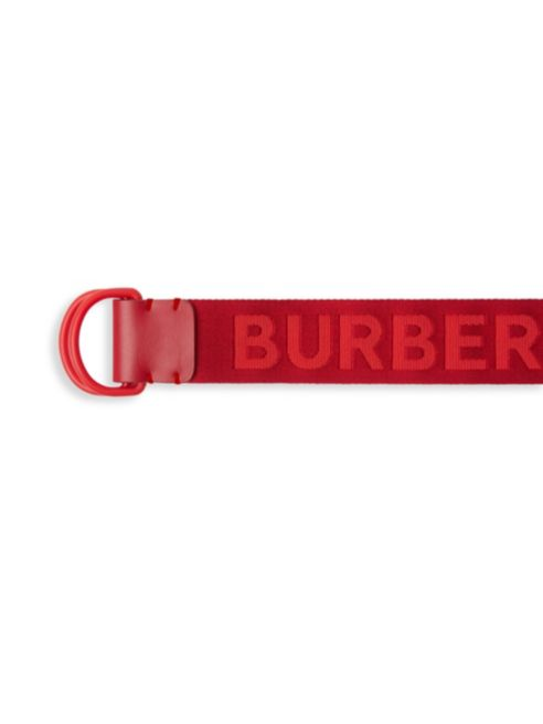 Burberry Double D Ring Logo Belt