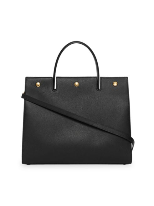 Burberry Medium Title Leather Satchel