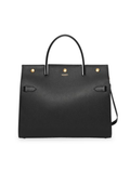 Burberry Medium Title Leather Satchel