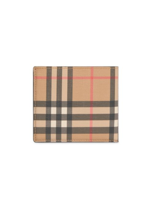 Burberry Vintage Check Bi-Fold Wallet