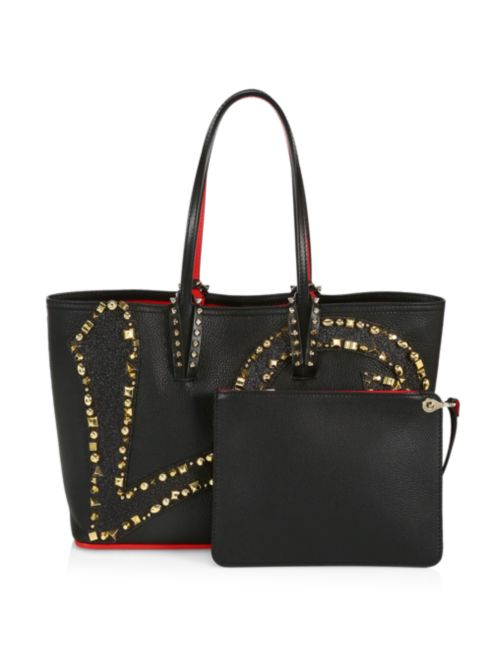 Christian Louboutin Small Cabata Love Paris Leather Tote