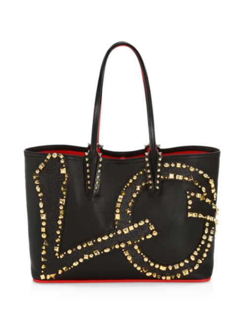 Christian Louboutin Small Cabata Love Paris Leather Tote