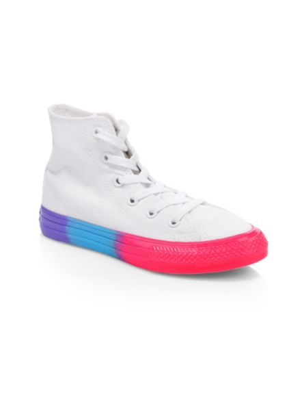 Converse Kid's Chuck Taylor All-Star High-Top Contrast Sole Sneakers