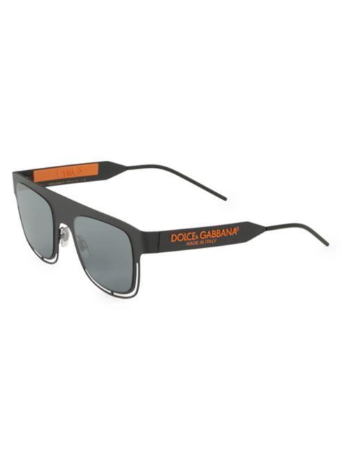 Dolce & Gabbana Charisma 49MM Mirrored Square Sunglasses