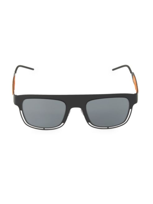 Dolce & Gabbana Charisma 49MM Mirrored Square Sunglasses