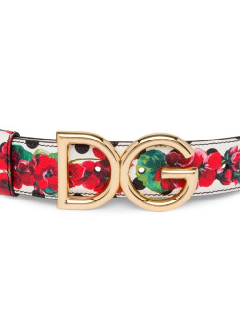 Dolce & Gabbana DG Logo Reversible Leather Belt