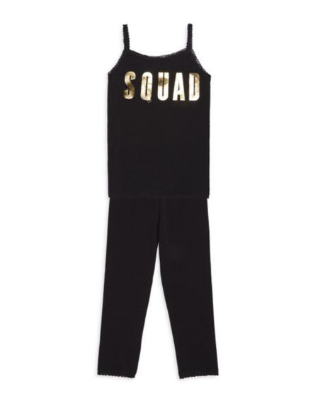 Esme Toddler's, Little Girl's & Girl's Two-Piece Squad Loungewear Set