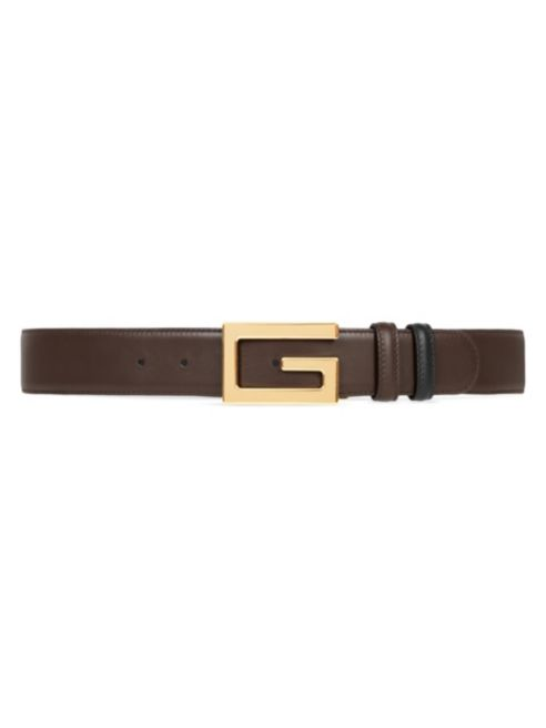 GUCCI Reversible G Buckle Leather Belt