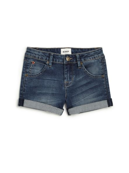 Hudson Jeans Girl's Rolled Denim Shorts