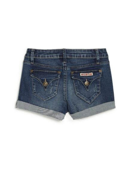 Hudson Jeans Girl's Rolled Denim Shorts