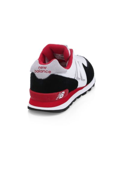 New Balance Boy's 574 Summer Sport Suede Knit Sneakers