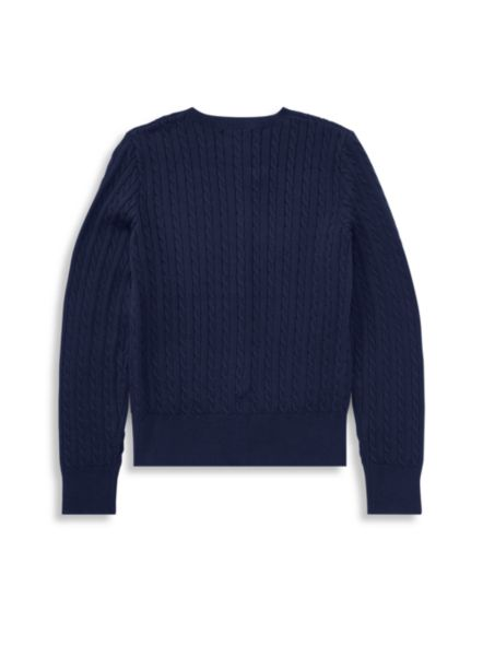 Ralph Lauren Little Girl's & Girls' Cable-Knit Cotton Cardigan