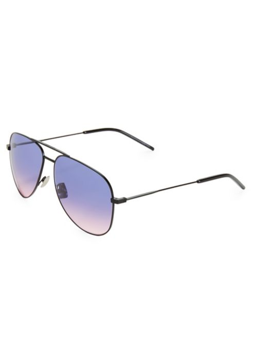 Saint Laurent 59MM Classic Aviator Sunglasses