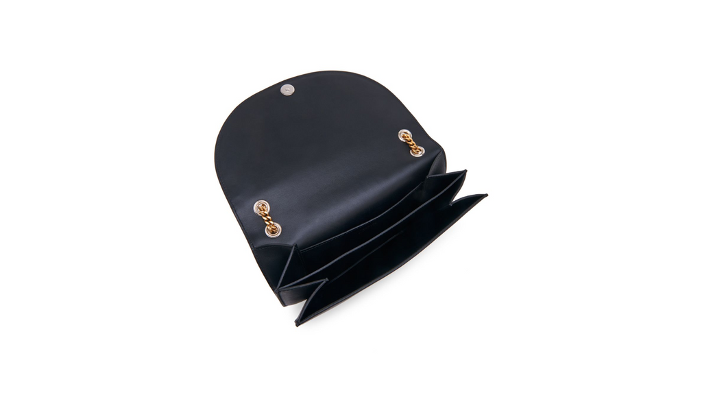 Versace Medium Virtus Leather Crossbody Bag