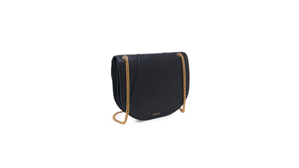 Versace Medium Virtus Leather Crossbody Bag