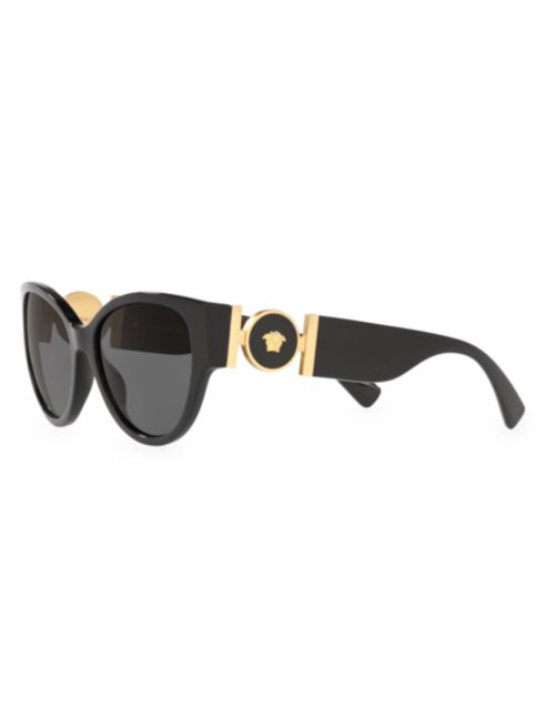 Versace Solid 56MM Cat Eye Sunglasses