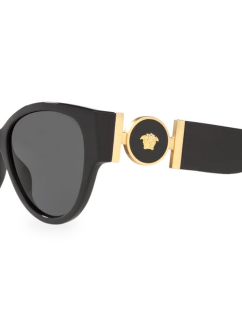 Versace Solid 56MM Cat Eye Sunglasses