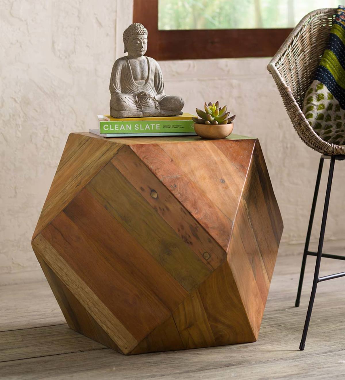 VivaTerra Geometric Side Table