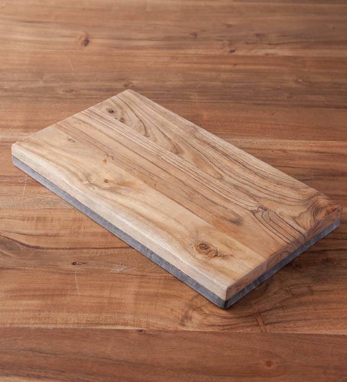 VivaTerra Marble & Acacia Reversible Prepping and Serving Board