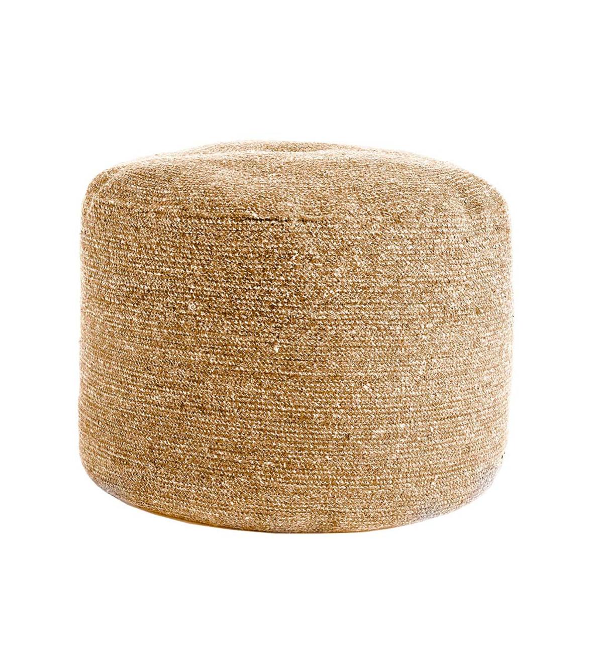 VivaTerra Melia Jute Pouf
