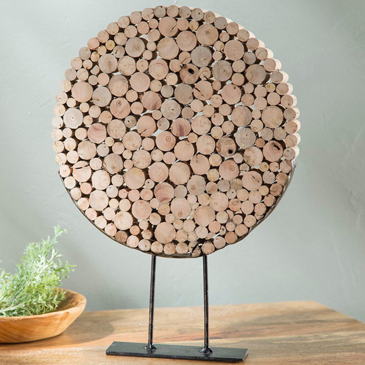 VivaTerra Standing Reclaimed Wood Slice Disk