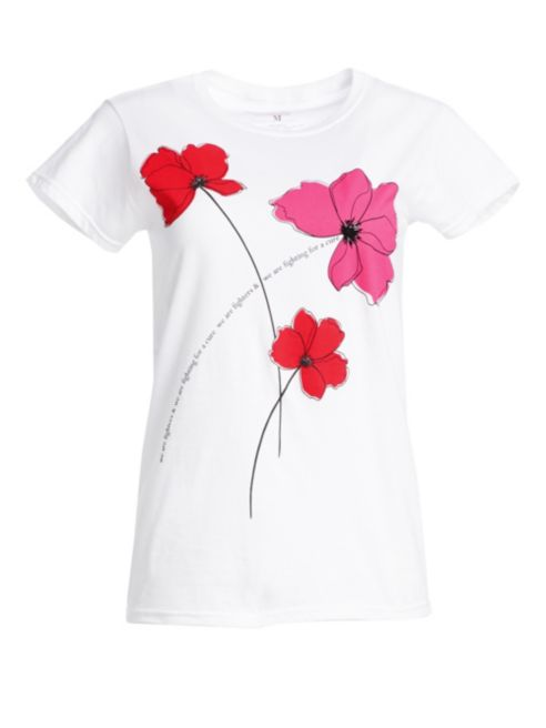 Carolina Herrera Key To The Cure Poppy T-Shirt