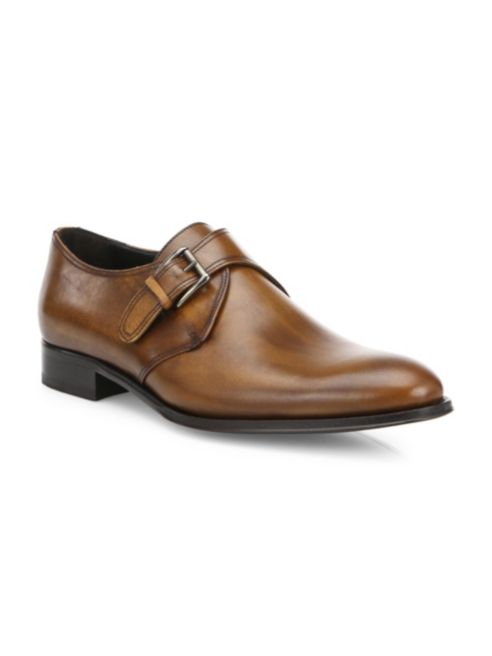 To Boot New York Emmett Leather Monk Strap Shoes
