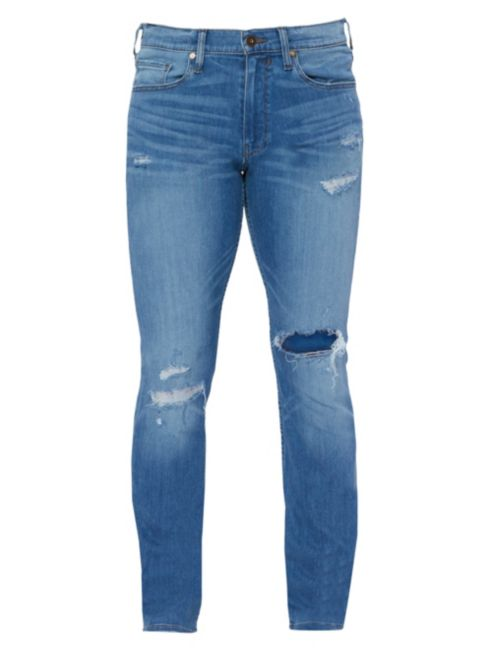 Paige Jeans Lennox Mullen Slim-Fit Deconstructed Jeans