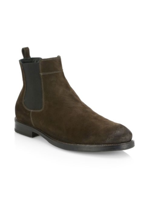 Saks Fifth Avenue Collection Suede Chelsea Boots
