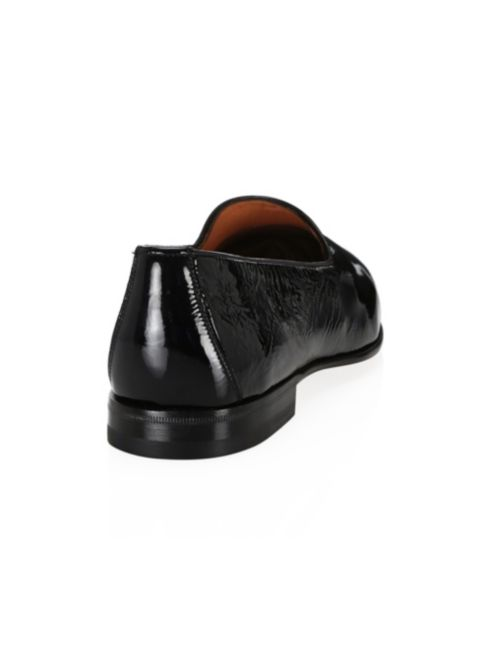 Santoni Patent Leather Dress Loafers