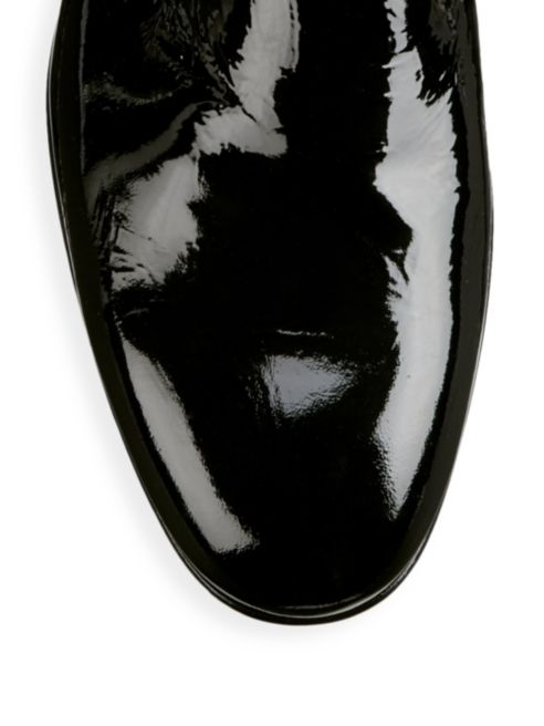 Santoni Patent Leather Dress Loafers