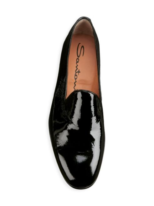 Santoni Patent Leather Dress Loafers