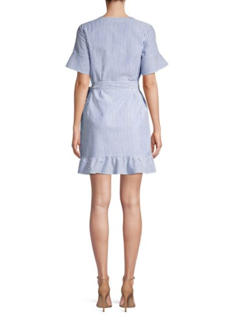 Vineyard Vines Stripe Seersucker Wrap Dress