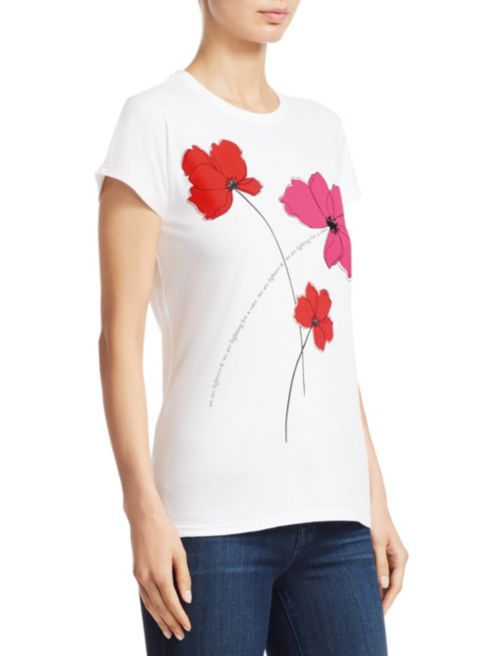 Carolina Herrera Key To The Cure Poppy T-Shirt