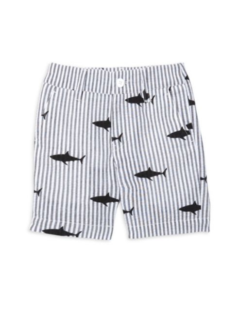 Appaman Little Boy's & Boy's Shark Print Seersucker Shorts