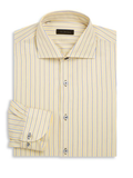 Saks Fifth Avenue Collection Striped Cotton Dress Shirt