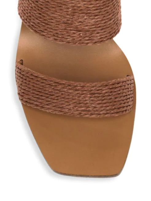 Cult Gaia Jila Bauble-Heel Wicker Mules