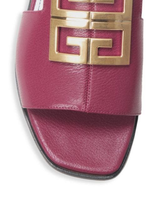 Givenchy 4G Flat Leather Sandals