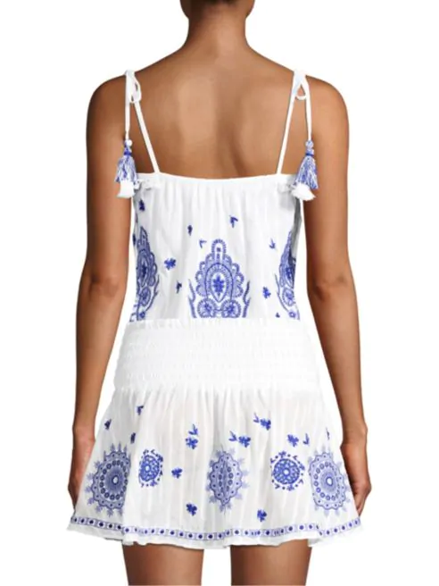 Ramy Brook Marco Embellished Tassel V-Neck Blouse
