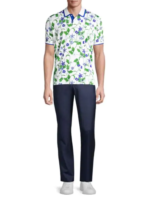 G/Fore Floral Polo Shirt