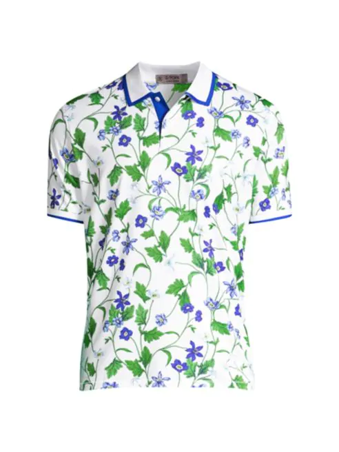 G/Fore Floral Polo Shirt