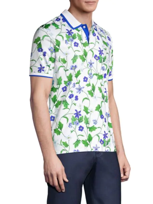G/Fore Floral Polo Shirt